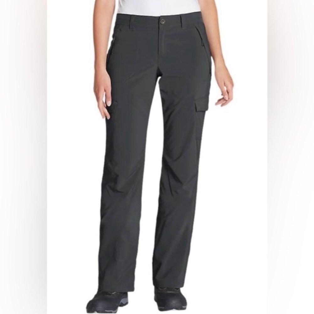 Eddie Bauer Flexion  Polar Fleece Lined Cargo / Straight Leg Pants - Size 12
